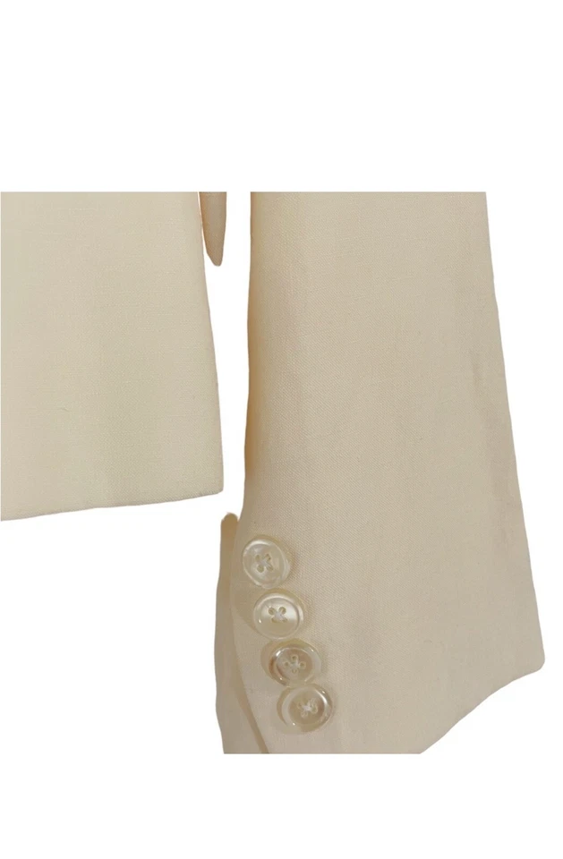 Blazer LAUREN Ralph Lauren PETITE Amarillo LINO DE SEDA Talla: Mujer’s 12P Foto 2 de 4