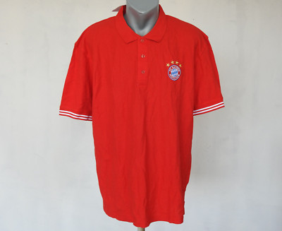  FC Bayern München シャツ XL FC Bayern Munchen Polo Jersey FAN Red Shirt Size 4XL BNWT Cotton