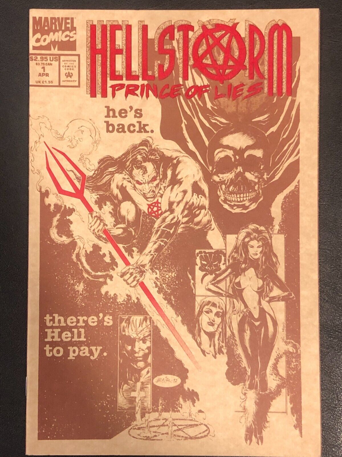 HellStorm Prince of Lies Issue #1 Marvel Comic Book 1993