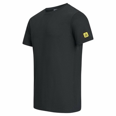 ESD-T-Shirt mit Rundhals, Eco Line, schwarz Gr.S