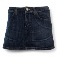 INDIAN ROSE Gonna minigonna di jeans denim Tg 28 Cotone