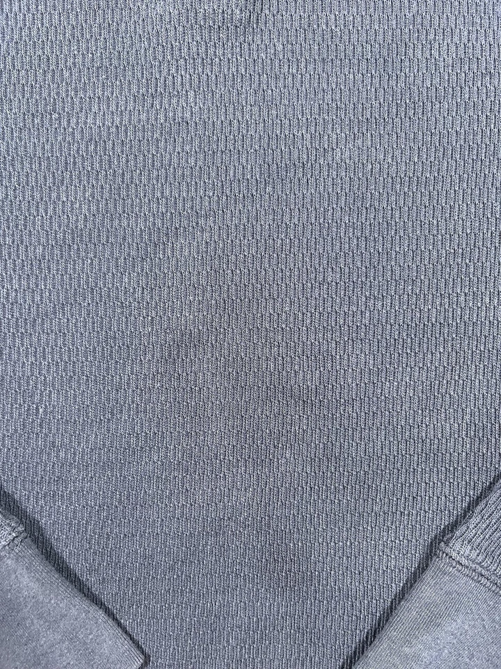 Suéter Banana Republic Para Hombres Grande Azul Marino Tejido Gofre A Presión Cuello Simulado Pullover Foto 4 de 4