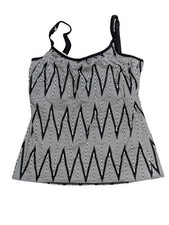 Fantasie BLACK/WHITE LINES Geneva Underwire Tankini Swim Top, US 32I, UK 32G