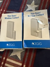 2GIG Wireless Thin Door /Window Contact White 2GIG-DW10-345 NEW Lot Of 2