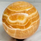 Natural Yellow Calcite Sphere Quartz Crystal Polished Ball Reiki Healing 3120G — photo 5