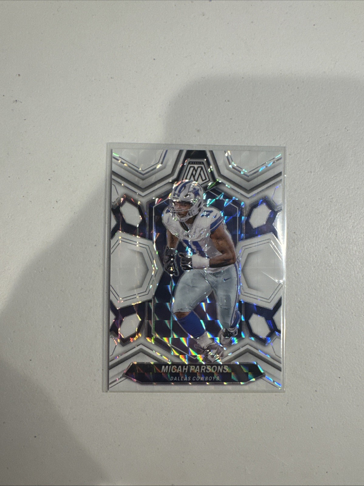 2024 Panini Mosaic Micah Parsons #62 White Mosaic Prizm /25 #5548