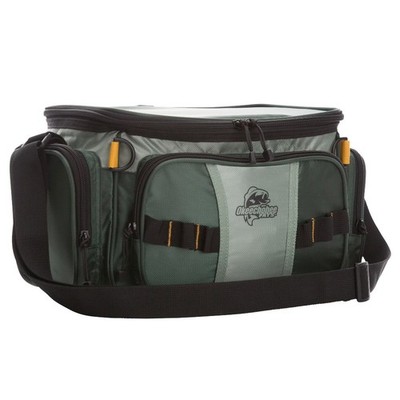  Soft-Sided Fishing Tackle Bag with 2 Medium Lure Boxes, Polyester