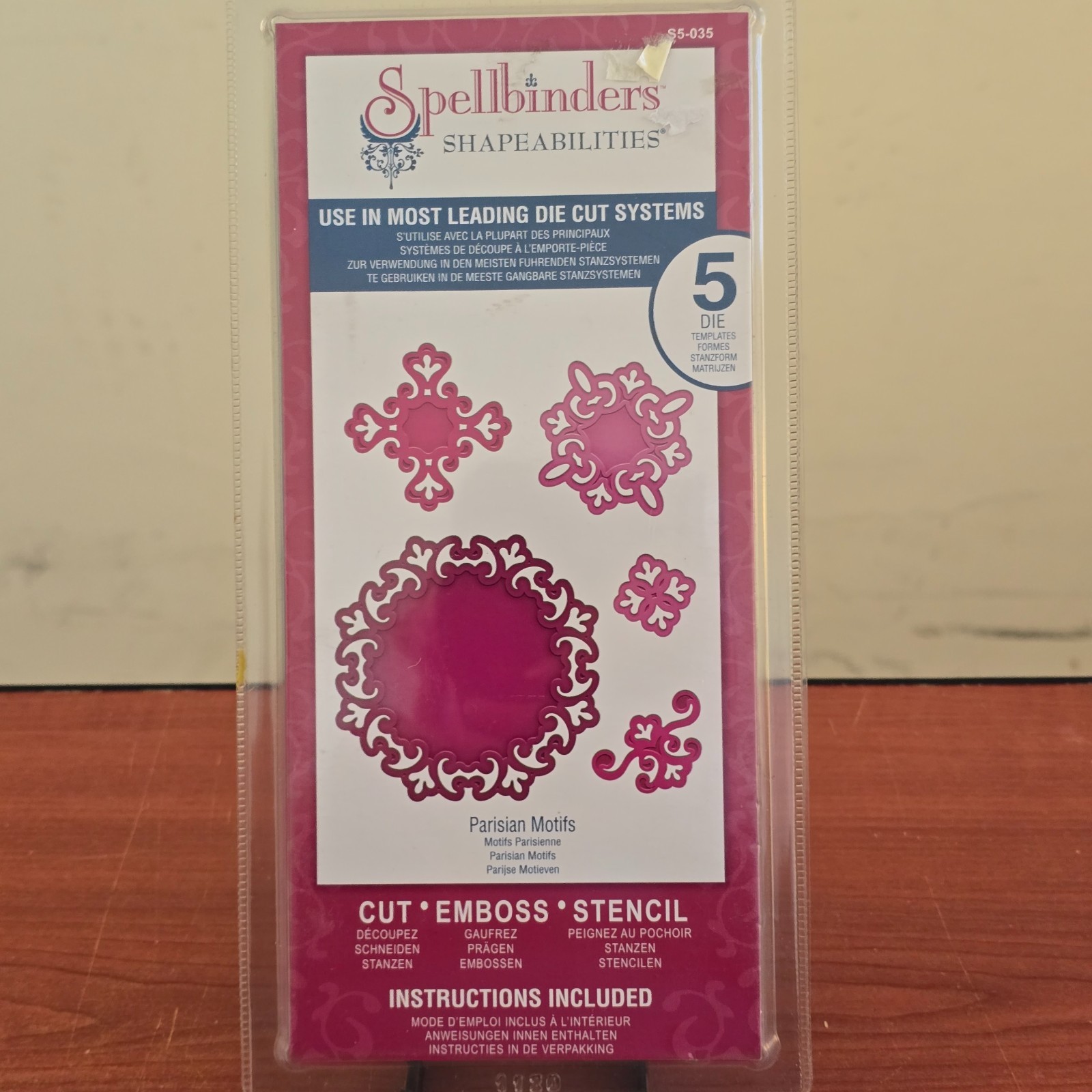 Spellbinders Shapeabilities Dies Parisian Motifs Doilies Cardmaking Craft 5 Dies