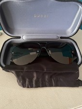 Gucci Rimless Aviator Sunglasses Model GG0170S Black Frame Brand new 