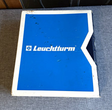 Leuchtturm Euro M&uuml;nzalbum Ringbinder blau mit M&uuml;nzbl&auml;ttern Europa und M&uuml;nzen