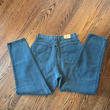 Vintage 90s LEE Mom Jeans 28 X 28 ACTUAL Ultra High Waist Relaxed Forest Green