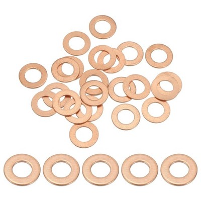 Patikil Kupfer Dichtungsscheiben M8 x 14mm - 25 Stück für sichere Verbindungen