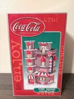 2001 Coca Cola Village PIZZA PARLOR  Town Square Collection In Original Box