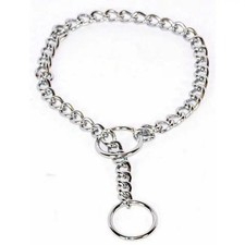 Hamilton Choke Chain Fine Dog Collar 18" Training