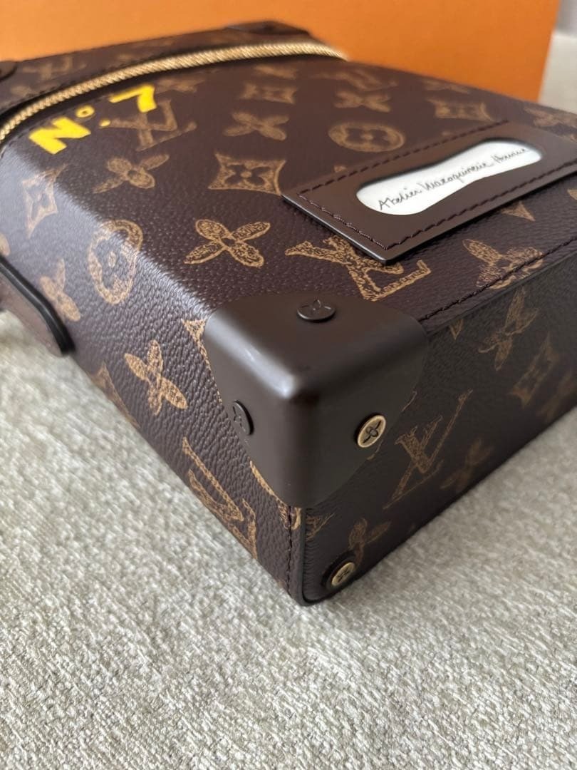 Authentic Louis Vuitton Vertical Box Trunk Monogram Shoulder Bag