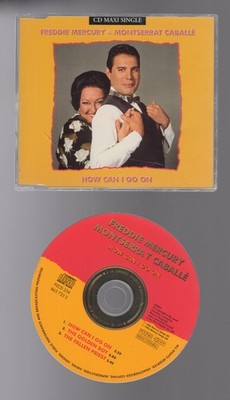 FREDDIE MERCURY & MONTSERRAT CABALLE How Can I Go On UK CD Single EX Queen