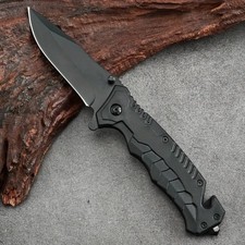 Coltello tascabile pieghevole EDC 8", coltello tattico da caccia sopravvivenza a molla
