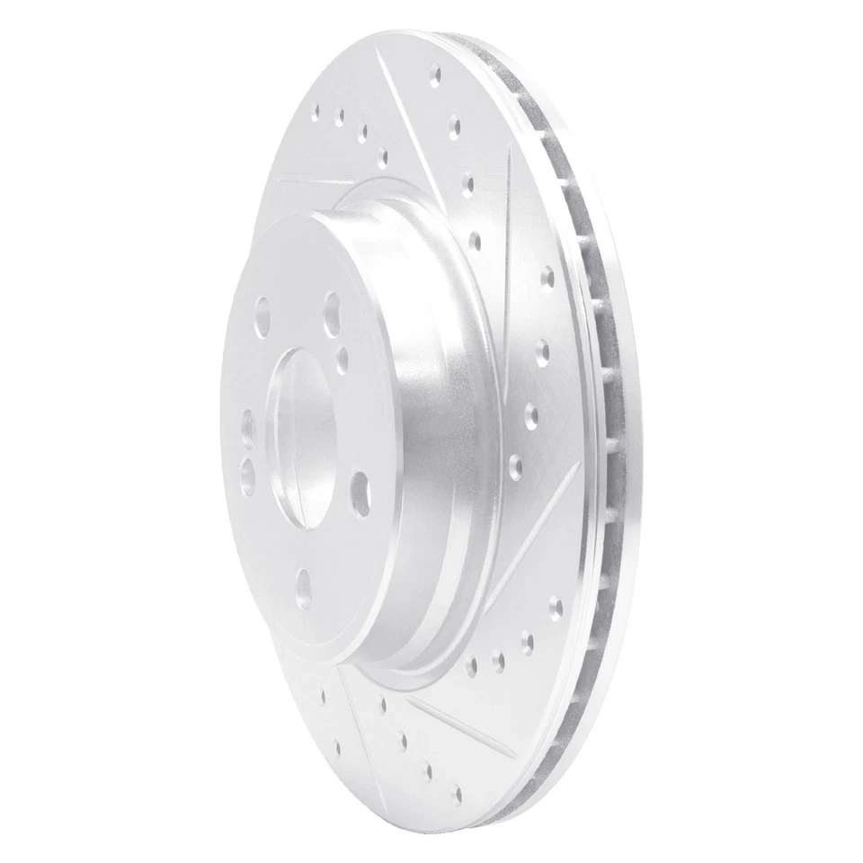 For Mercedes-Benz SL600 94-02 Brake Rotor DFC Premium Drilled & Slotted Rear Foto 2 de 4