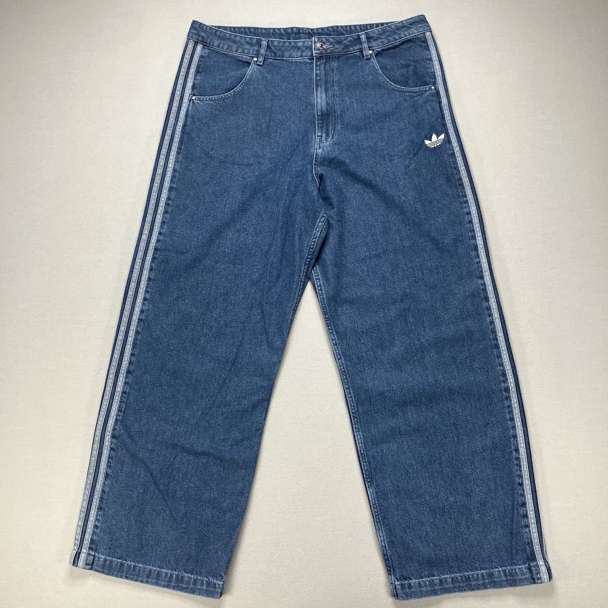 JC6234 Adidas Originals Men's Firebird Pants Adicolor Denim Medium
