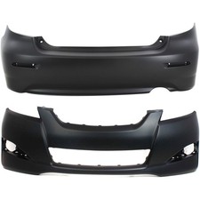 Front Rear Bumper Covers Set For 2009-2014 Toyota Matrix