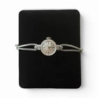 New ListingLady Rolex Vintage Manual Watch 14k White Gold with Natural Diamonds, Free Ship
