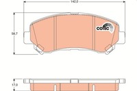 Bremsbelagsatz Vorne FüR Nissan Qashqai / +2 I J10 Van Jj10E Rogue 06-14