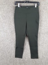 Express Ponte Pant Slim Leg Pull On Pant Womens S Olive Green Stretch Career NWT