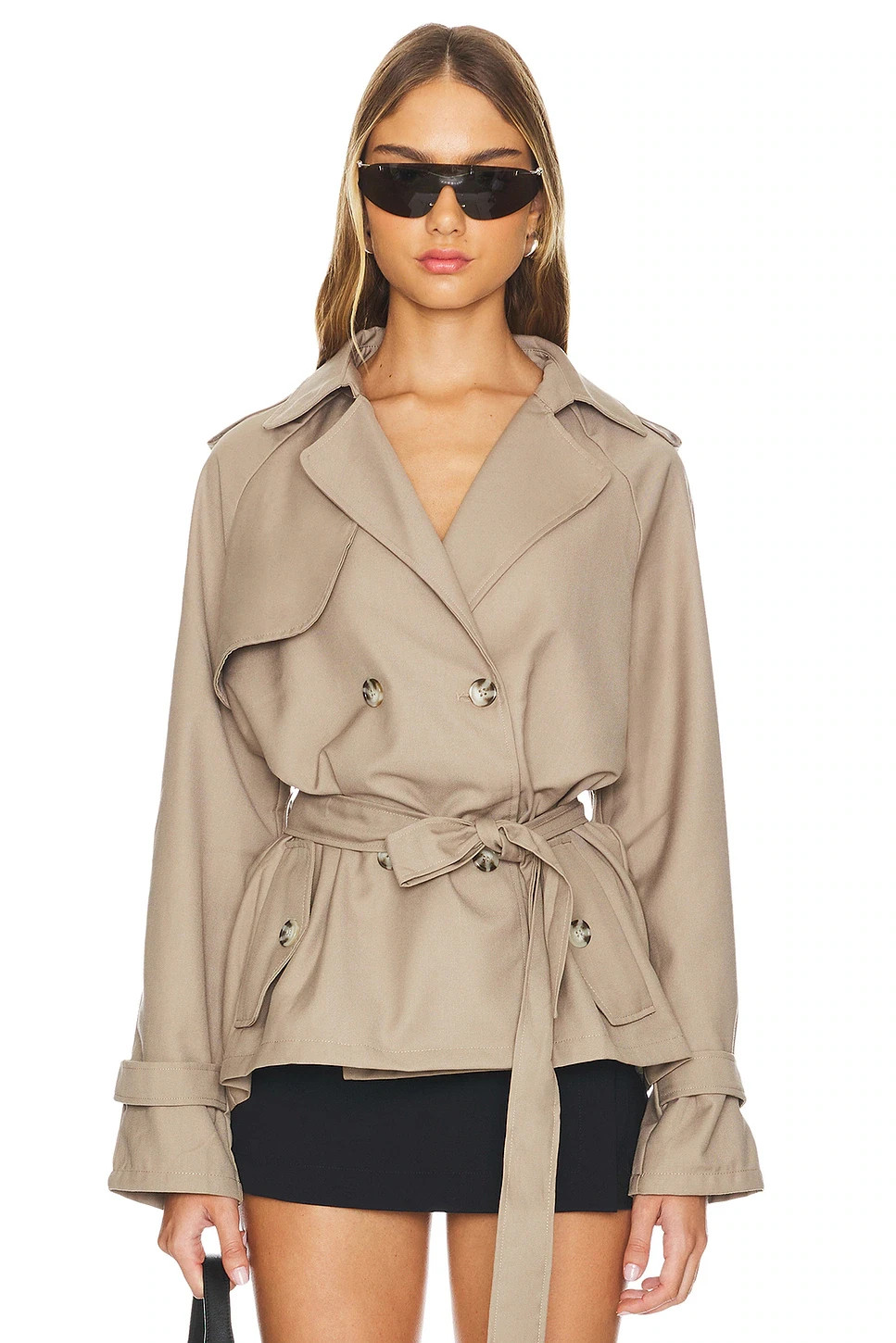 LIONESS Cropped Trencherous Coat size S