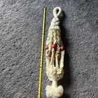 Vintage Macrame Plant Hanger w/animal Beads 1970's Boho Decor 33” — photo 8