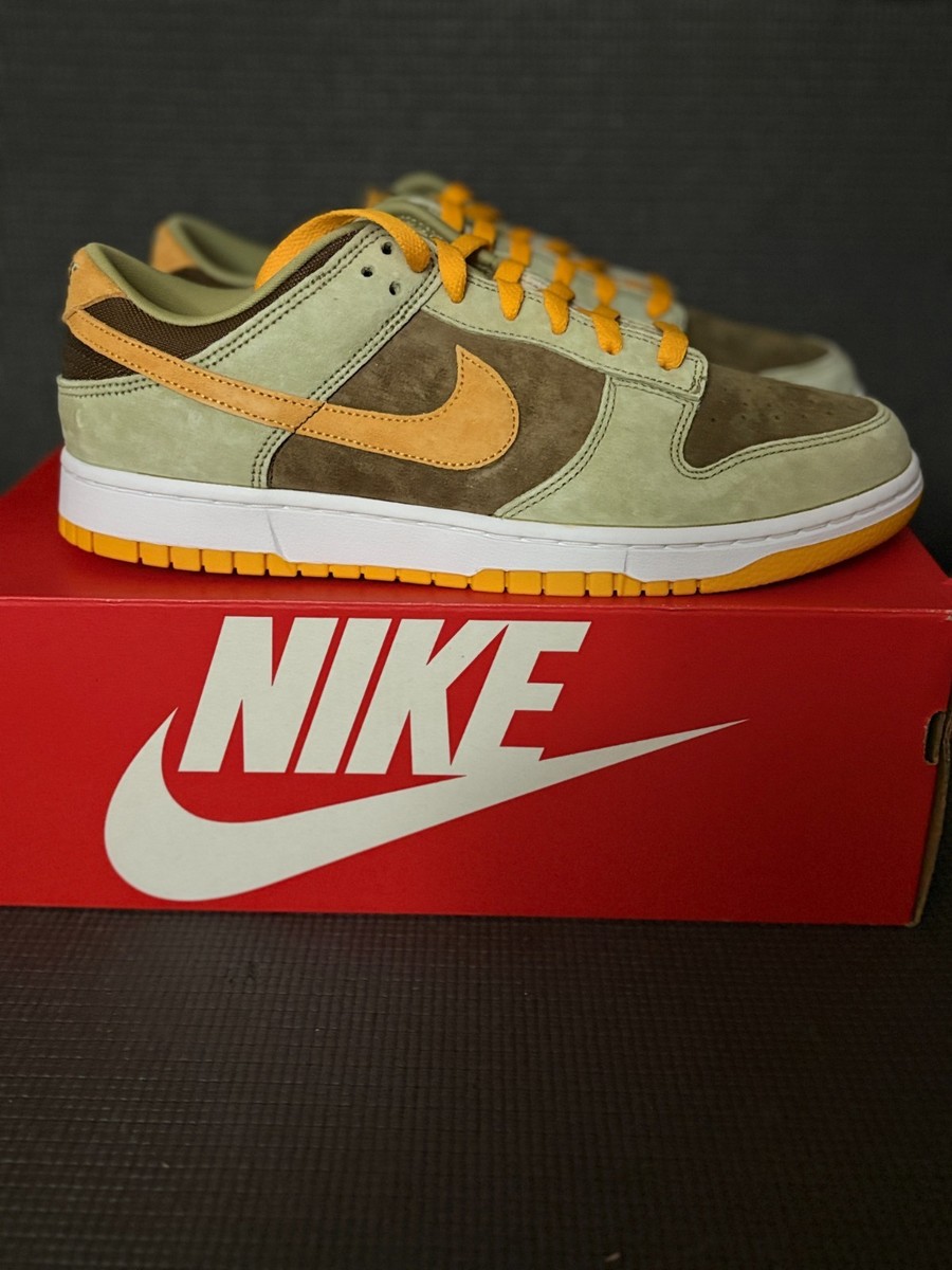 Nike Dunk Low SE Olive Brown Orange DH5360-300 Men's Size 10 NEW