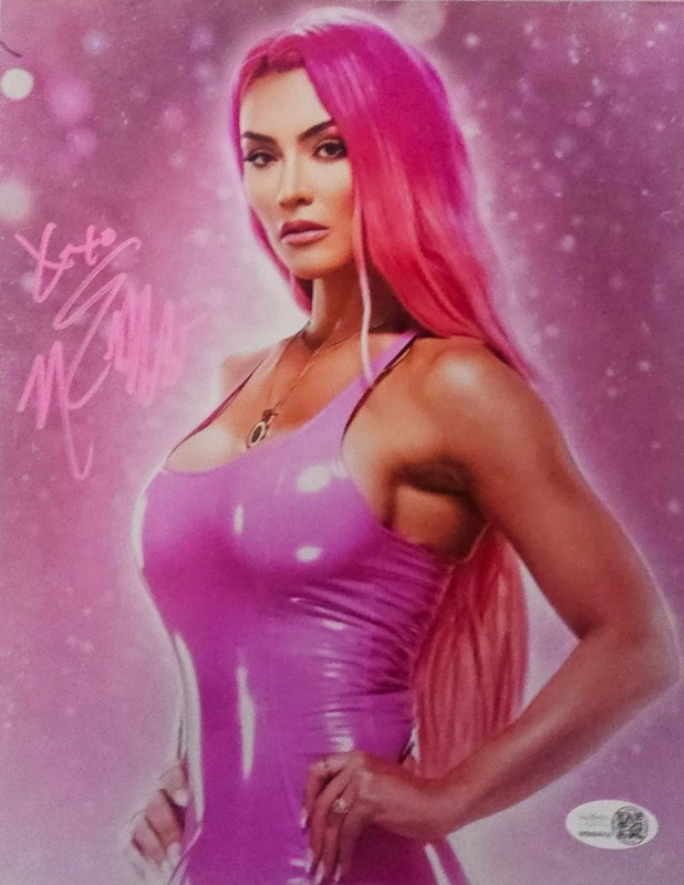 Eva Marie Signed 8x10 Autograph Photo WWE RAW Smackdown JSA COA Cert METALLIC
