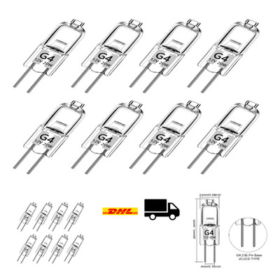 Haraqi G4 Halogenlampe 8 Stück 20 Watt 300lm Warmweiß