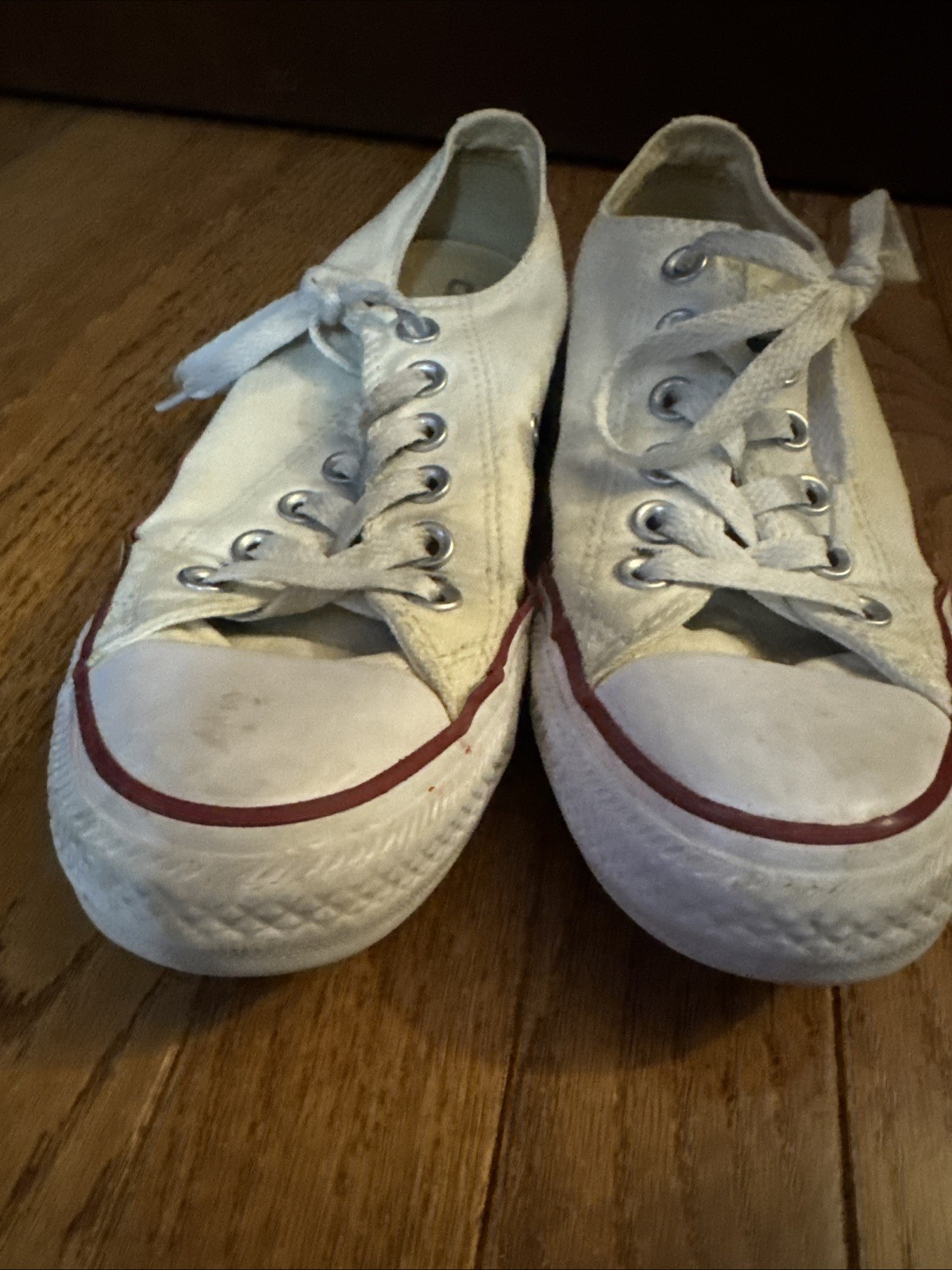 Size 5M 7W - Converse Chuck Taylor All Star Low White VERY GOOD Condition thumbnail 6
