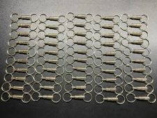 50pc DETACHABLE KEY CHAIN NICKEL PLATED - PULL APART QUICK RELEASE KEY RING