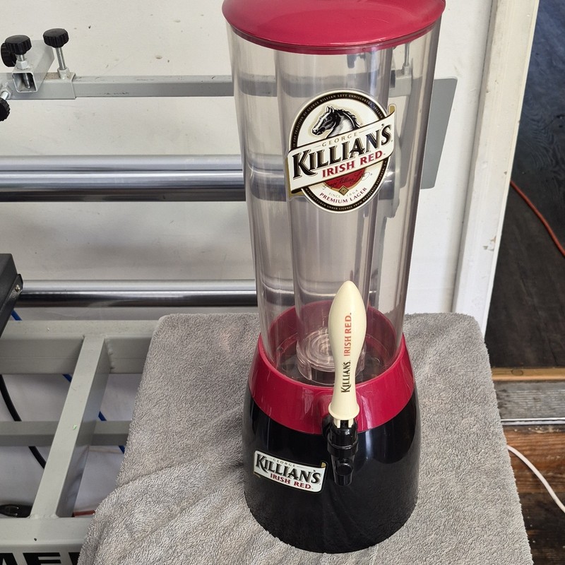 Killian's Irish Red Cold Beverage Dispenser Black/Red 1 Bowl