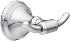 Moen BH0903CH Jansen Screw-in Double Robe Hook in Chrome Finish