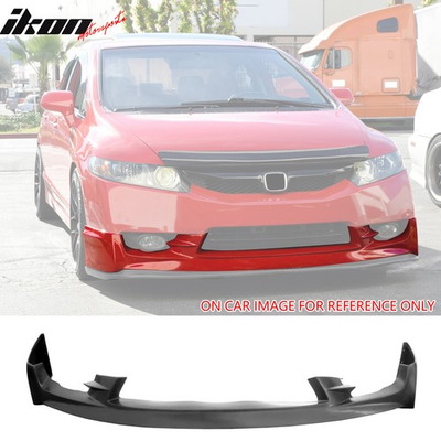 #ad Fits 09 11 Honda Civic Sedan Mugen2 Front Bumper Lip Lower Spoiler Unpainted PU $79.94
