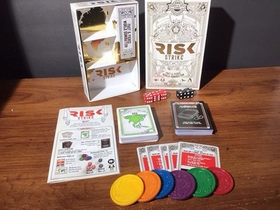  Risk Strike Board Game Complete Set Dice Cards Ages 10+