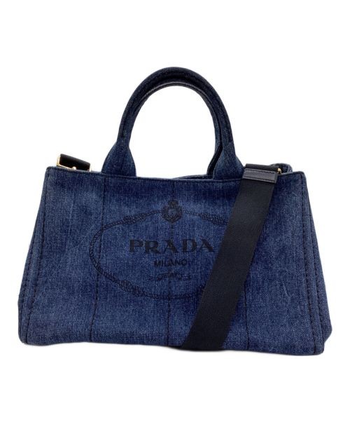 PRADA Denim Two-Way Tote Bag Stylish & Functional