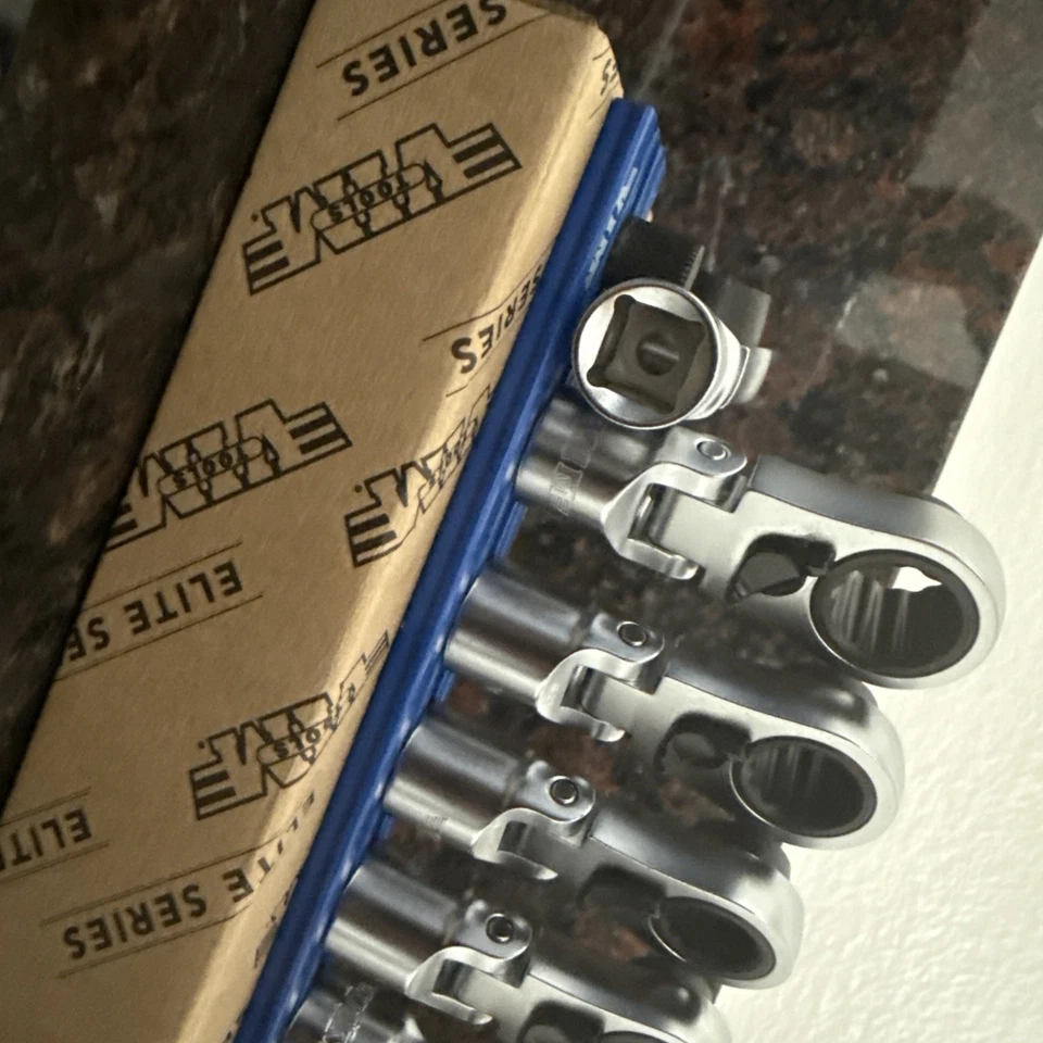 6 PC. 12PT NANO FLEX OFFSET RATCHETING ATTACHMENT SET – 3/8″ DRIVE (8 – 13MM) - Image 3 of 3