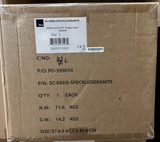 Speakercraft Outdoor RS8SI 8  Stereo Rock Speaker Speckled Granite  Each 