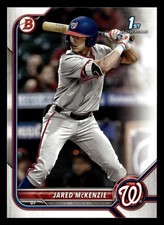 Jared McKenzie 2022 1st Bowman Draft #BD-5 Washington Nationals ROOKIE RC