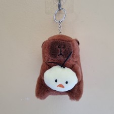Cute Capybara Kids Bag Keychain Soft Plush Stuffed Toy Plushies Bag Accessories