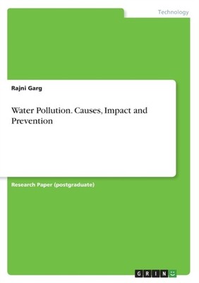 Garg - Water Pollution. Causes Impact and Prevention - paperback or s - E555z