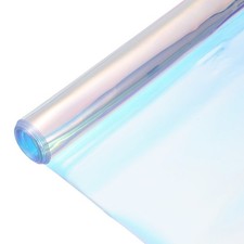 Holographic Clear Vinyl Film Holographic PVC Fabric 12"x48" Holographic Orange