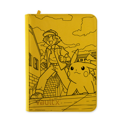 Lasergravierter Tresor X Ordner - Ash & Pikachu Design