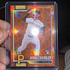 2026 Topps Series 1 Bubba Chandler Holiday Chicks Orange Foil SSP