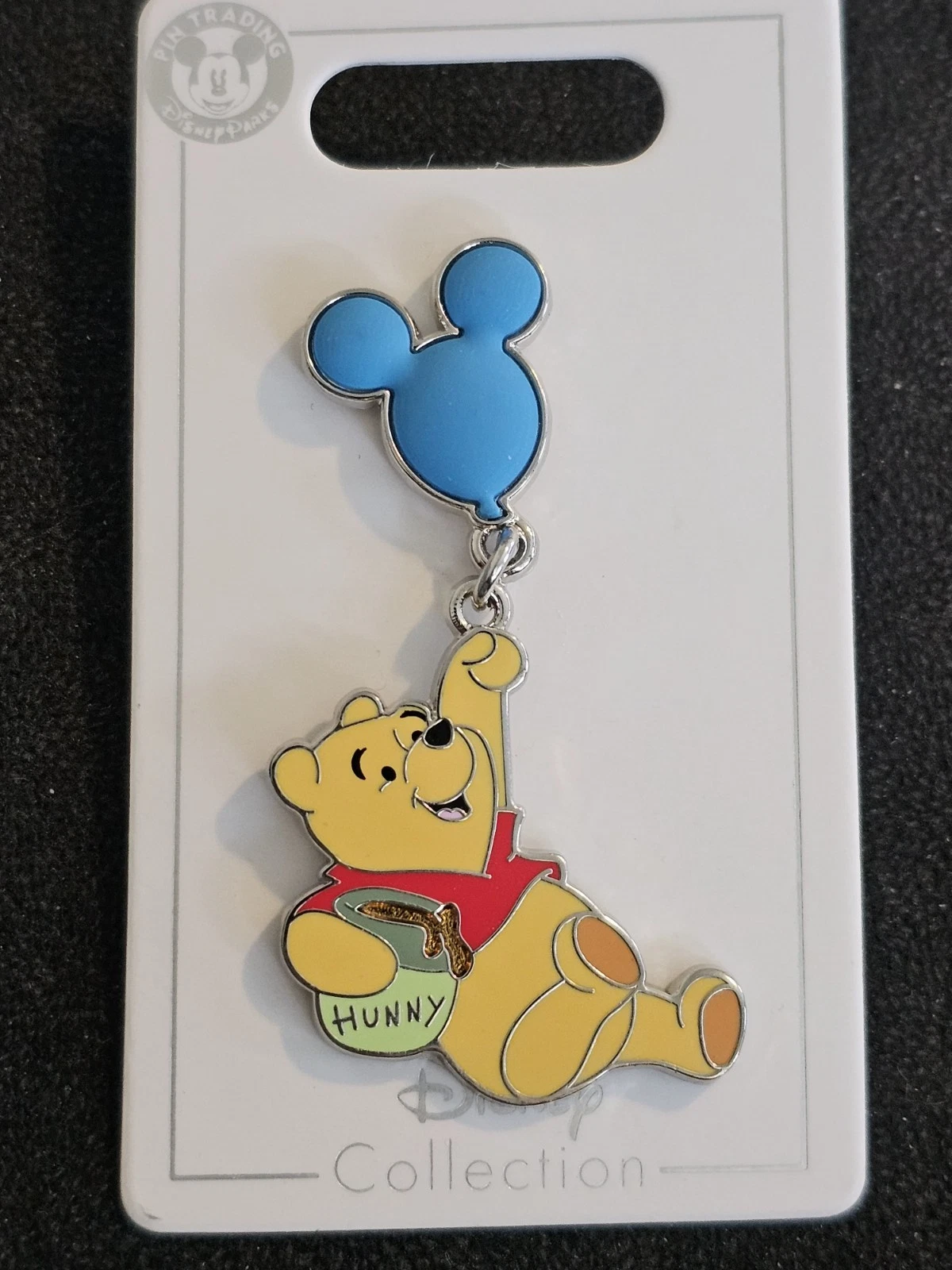 Winnie the Pooh Mickey Balloon Dangle Disney Parks Pin (A)