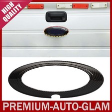 Rear Logo Emblem Badge Cover Trim Overlay Decor For Ford F150 09-14 Carbon Fiber