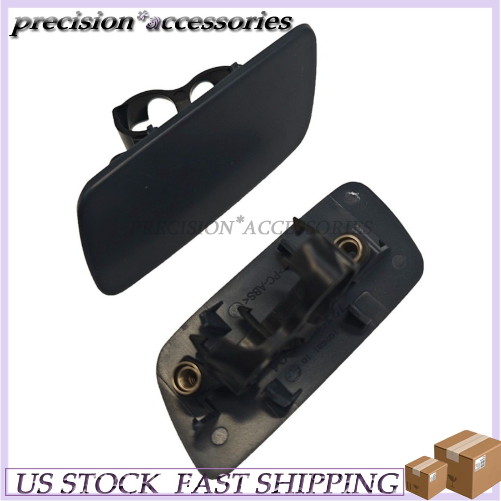 Pair Front Headlight Washer Cap For 10 11 12 13 14 15 16 17 18 Rolls-Royce Ghost